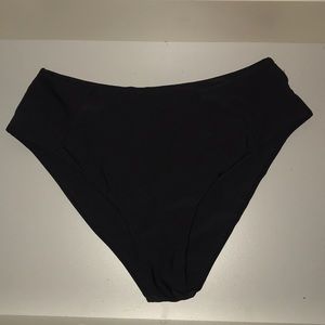 Zaful Black High Waisted Bathing Suit Bottoms